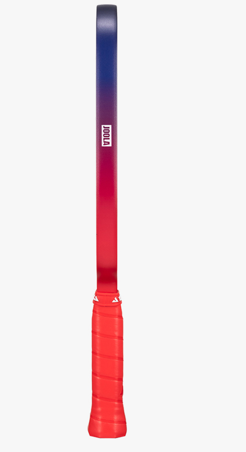 JOOLA Agassi Edge Heat Vision 16mm in Ignite Blaze Red, side view