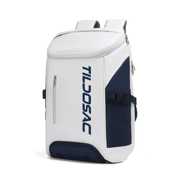 TILDOSAC Compact Court Backpack — White / Navy