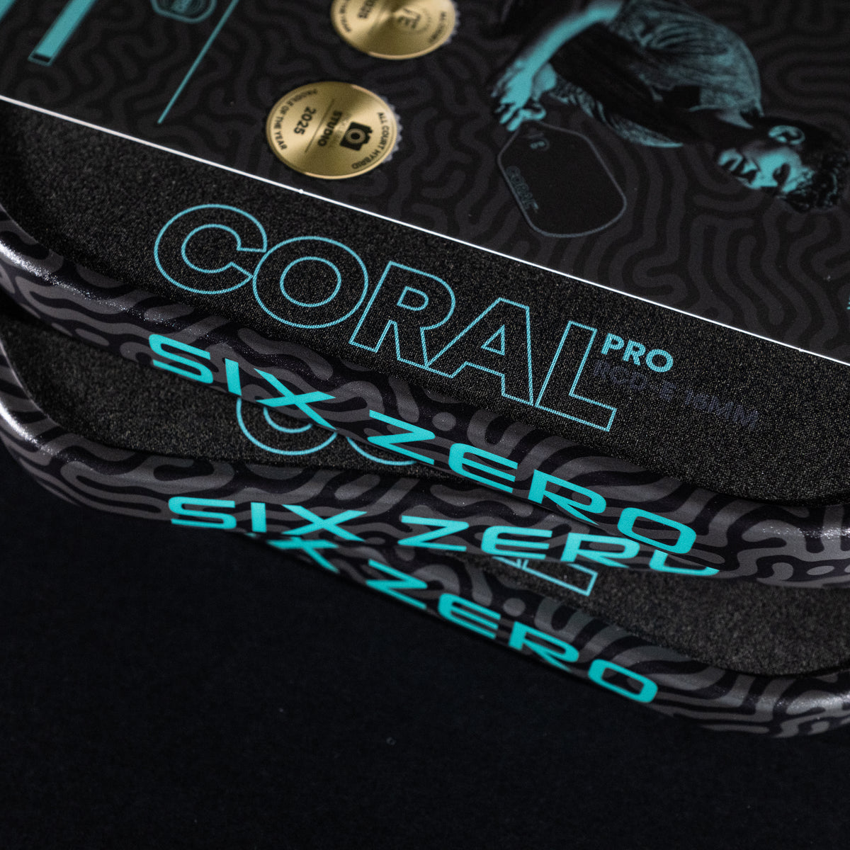 Six Zero Coral Pro turquoise paddle detail