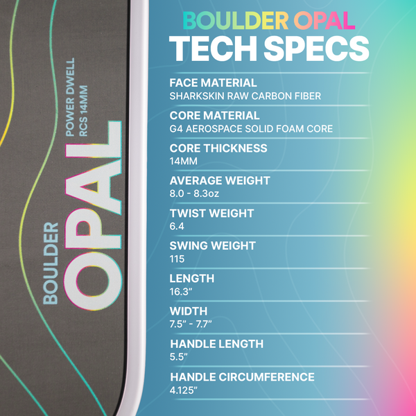 Six Zero Boulder Opal 14mm Hybrid Rainbow specifications
