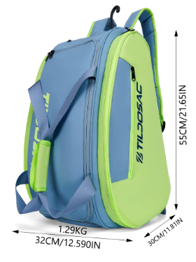 Tildosac Pickleball Bag — Blue/Green